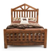 Rustic Timber Frame Cabin Bed