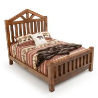 Rustic Timber Frame Cabin Bed