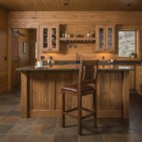 Rustic Bar Stool: Some lifestyle images are created with AI for visualization purposes. Crafted from natural solid wood, each piece is unique and will vary.