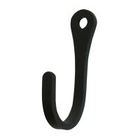 Wrought Iron Plain Narrow Wall Hook shown in Medium