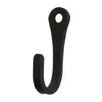 Wrought Iron Plain Narrow Wall Hook shown in Small