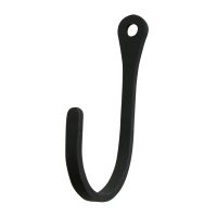 Wrought Iron Plain Narrow Wall Hook shown in Large