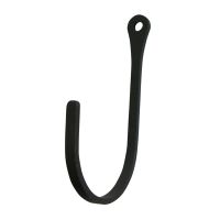 Wrought Iron Plain Narrow Wall Hook shown in Extra Large