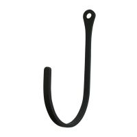 Wrought Iron Plain Narrow Wall Hook shown in Jumbo