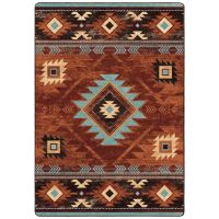Whiskey River Rug - Rust