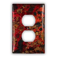 Wildfire 1 Outlet Copper Switch Plate
