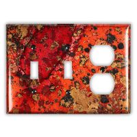 Wildfire 2 Toggle 1 Outlet Copper Switch Plate