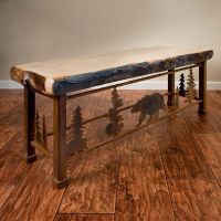 Calera Aspen Metal Insert Dining Bench