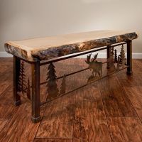 Calera Aspen Metal Insert Dining Bench