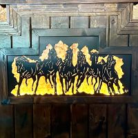 Running Horses Scene