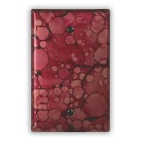 Wine Red 1 Blank Copper Switch Plate
