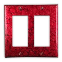Wine Red 2 Rocker/GFI Copper Switch Plate