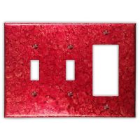 Wine Red 2 Toggle 1 Rocker/GFI Copper Switch Plate