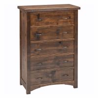 Woodland Park Rustic 5 Drawer Chest