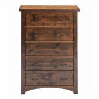 Woodland Park Rustic 5 Drawer Chest