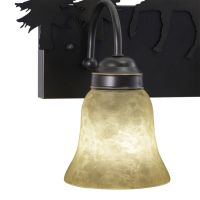 Yellowstone 2-Light Moose Burnished Bronze Vanity Light