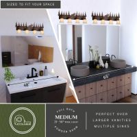 Yellowstone 4-Light Moose Burnished Bronze Vanity Light