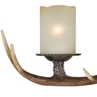 Yoho 3-Light Antler Black Walnut Vanity Light