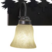 Yosemite 3-Light Tree Burnished Bronze Vanity Light