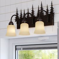 Yosemite 3-Light Tree Burnished Bronze Vanity Light