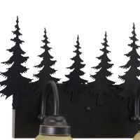 Yosemite 3-Light Tree Burnished Bronze Vanity Light