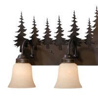 Yosemite 4-Light Tree Burnished Bronze Vanity Light