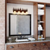 Yosemite 4-Light Tree Burnished Bronze Vanity Light