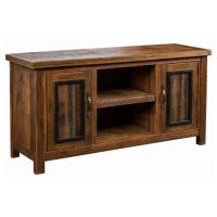 Eagle River Timber Frame Barn Wood Media Cabinet