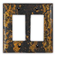 Zebra 2 Rocker/GFI Copper Switch Plate