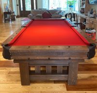 Cheyenne Weathered Wood Pool Table - Antique Tobacco Finish