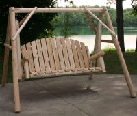 Contoured Comfort Country Garden 5 ft Log Yard Swing