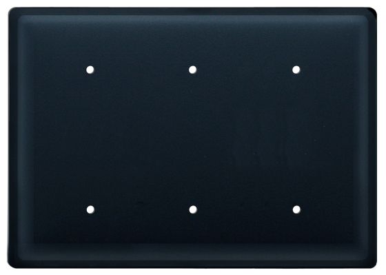 Wrought Iron Plain Triple Solid Electrical Cover