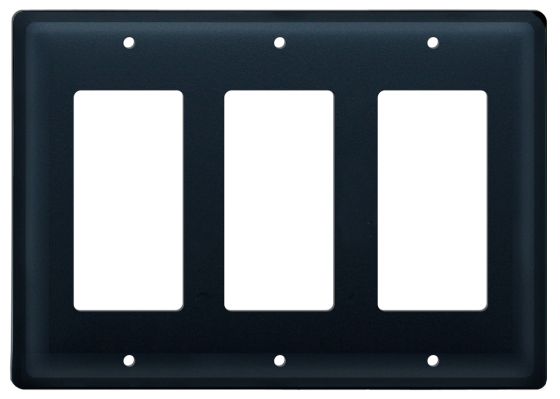 Wrought Iron Plain Triple GFI Cover