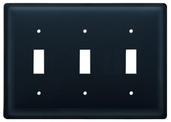 Wrought Iron Plain Triple Switch Cover