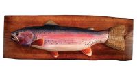 Harold the Rainbow Trout Wood Art