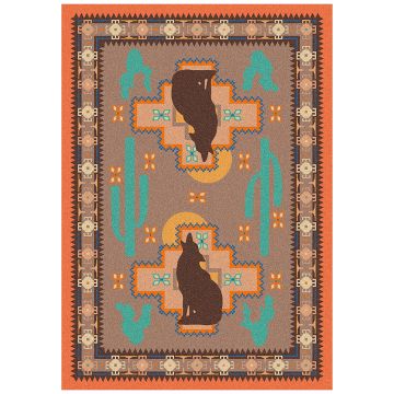 Howl at the Moon Rug - Desert Rose