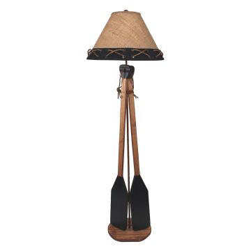 Rustic Beach Boat Shelf Floor Lamp