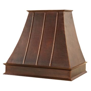 38″ Euro Oil Rubbed Bronze Hammered Copper 1250 CFM Wall Mounted Range Hood