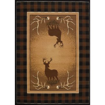 Antler Buck Area Rug