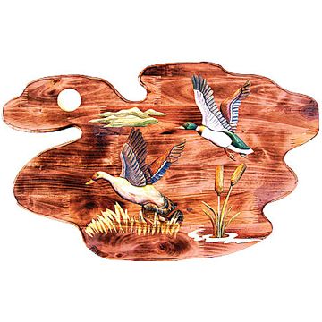 Flying Ducks Wood Art