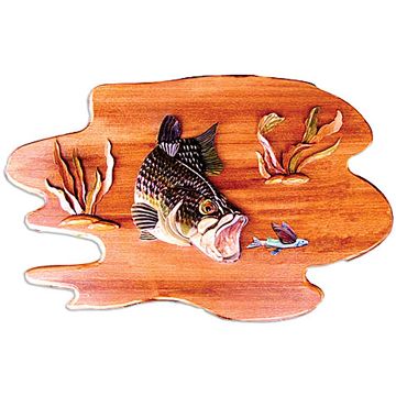 George the Largemouth Bass Wood Art