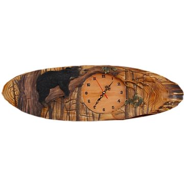 Black Bear in Tree Wood Art
