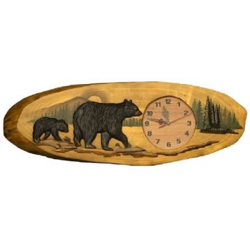Black Bear in Tree Wood Art