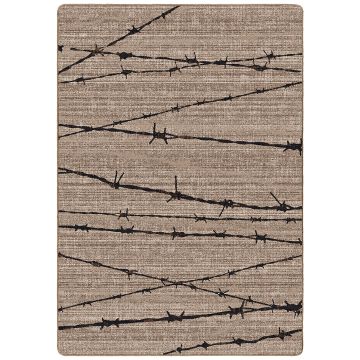 Barbed Wire Rug - Natural