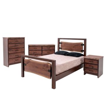 Modern Live Edge Bed Set