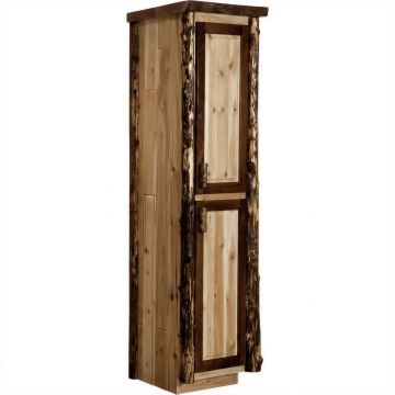 Black Walnut & Rustic Cedar Log Linen Closet