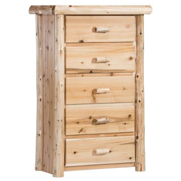 Cedar Lake Cabin 5 Drawer Log Chest