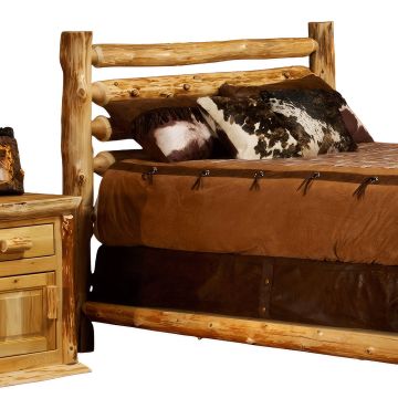 Cedar Lake Rodeo Log Headboard