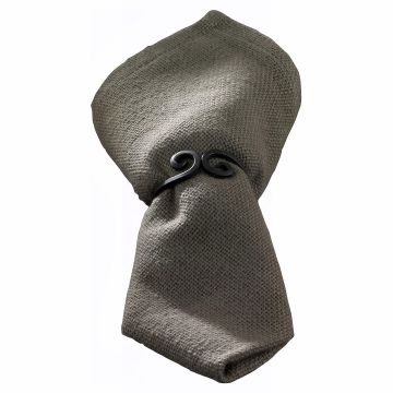 Charcoal Tweed Rustic Cloth Napkins