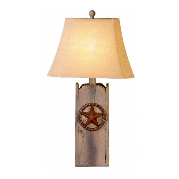 Rustic Star Table Lamp